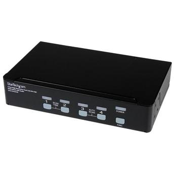STARTECH 4 PORT USB DVI KVM SWITCH (SV431DVIUAHR)