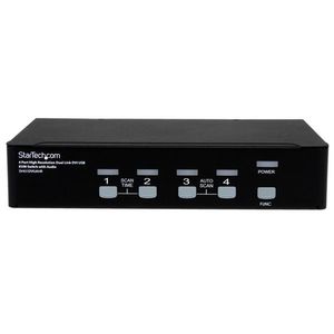 STARTECH 4 Port High Resolution USB DVI Dual Link KVM Switch with Audio	 (SV431DVIUAHR)