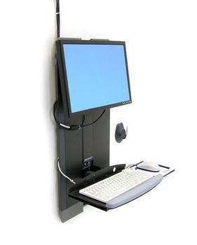 ERGOTRON STYLEVIEW VERT LIFT HTA HIGH TRAFFIC AREA BLK (60-593-195)