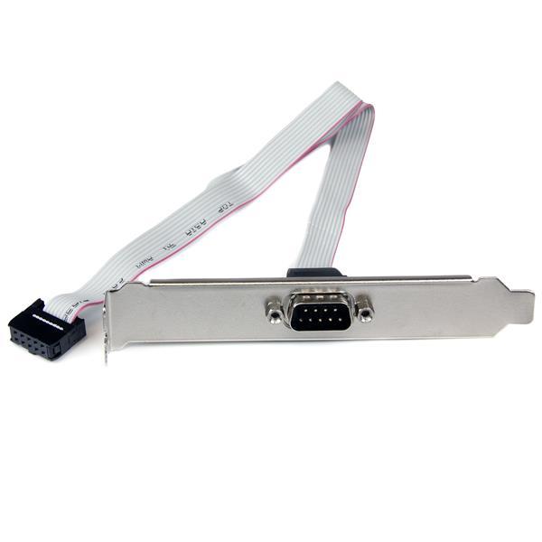 StarTech - 16in (40cm) 9 Pin Serial Male to 10 Pin Motherboard Header Slot Plate - motherboard Serial Port Adapter (PLATE9M16) - serielt panel - DB-9 til 10 pin IDC - 41 cm