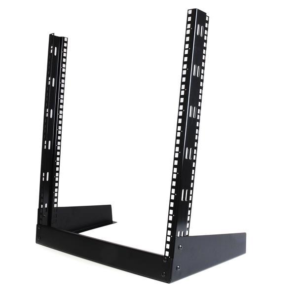 StarTech - 12U Open Frame Network Rack - 19" 2 Post Free Standing Desktop Rack for Computer, AV, Media, IT, Data & Server Room Equipment (RK12OD) - rack - 12U