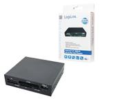 LogiLink Card Reader Intern 3,5'' 54 in 1 m. usb Sort