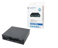 LogiLink Card Reader Intern 3,5'' 54 in 1 m. usb Sort