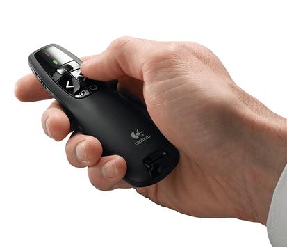 Logitech Wireless Presenter R400 presentasjonsfjernstyring (910-001357)