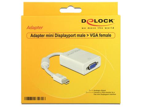 DELOCK Kabel Adapter DisplayPort mini St.>15pin Bu (65130)