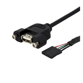 STARTECH 91cm Panel Mount USB Cable - USB A to Motherboard Header Cable F/F (USBPNLAFHD3)