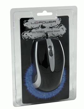 LC POWER 709BS USB Mouse, Black (M709BS)