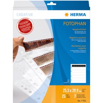 HERMA Negative packets PP clear 25 Sheets/ 6-Strips 7762 (7762)