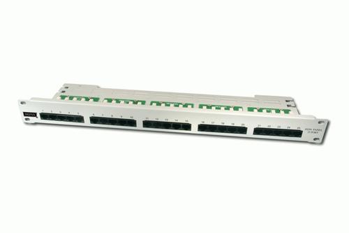 DIGITUS Cat3 ISDN PatchPanel. Unshielded 25-port RJ45. 8 (DN-91325-1)