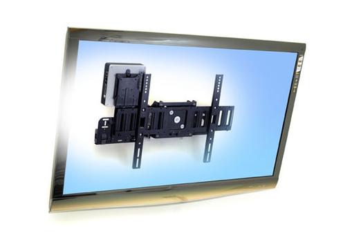 ERGOTRON SIM90 Signage Integration Mount / LCD-Größe 32" bis 63" / Belastbarkeit max. 47 kg / Rotation 90° / Neigung 15° / VESA 200x200 bis 600x400 / VESA Mediaplayer-Halterung / Farbe schwarz (60-600-009)