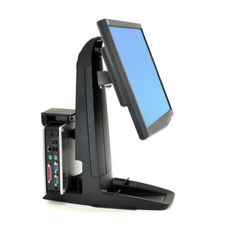 ERGOTRON n Neo-Flex All-In-One SC Lift Stand, Secure Clamp - Stand for LCD display / CPU - black - screen size: up to 24" (33-338-085)