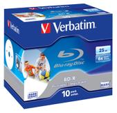 Verbatim 10 x BD-R - 25 GB 6x - skrivbar overflate - CD-eske (43713)