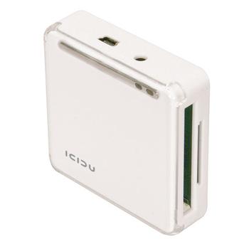 ICIDU USB 2.0 HUB & Reader, White (252937)