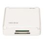 ICIDU USB 2.0 HUB & Reader, White (252937)