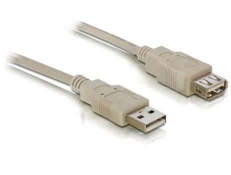DELOCK Cable USB 2.0 extension A/A 3m (82240)