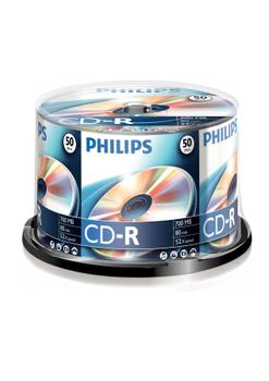 PHILIPS CD-R 80 50pcs. Cakebox (CR7D5NB50)