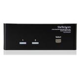 StarTech DVI KVM Switch with Audio & USB 2.0 Hub - 2-Port USB KVM Switch - 1920 x 1200 - Dual Monitor KVM Switch (SV231DD2DUA) - KVM / lyd / USB-svitsj - 2 porter (SV231DD2DUA)