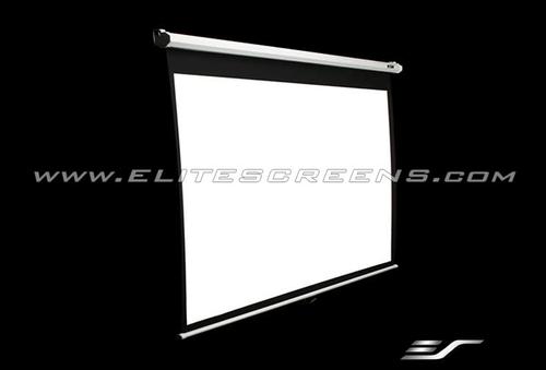 ELITE SCREENS M99NWS1 H:178CM X B:178CM 1:1 Manual Pull Down Projector Screen 1.1 Format Black (M99UWS1)