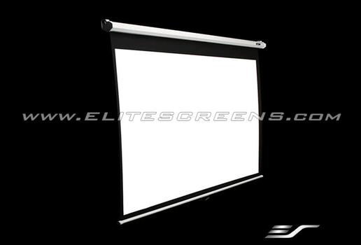 ELITE SCREENS M99NWS1 H:178CM X B:178CM 1:1 Manual Pull Down Projector Screen 1.1 Format Black (M99UWS1)