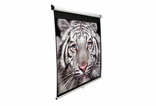 ELITE SCREENS M99NWS1 H:178CM X B:178CM 1:1 Manual Pull Down Projector Screen 1.1 Format Black (M99UWS1)