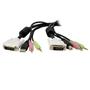 STARTECH 4-IN-1 USB DUAL LINK DVI-D KVM SWITCH CABLE W/ AUDIO CABL