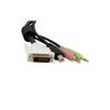 STARTECH CABLE DE SWITCH CONMUTADOR KVM 4.5M 4EN1 DVI-D DUAL LINK USB IN CABL (DVID4N1USB15)