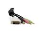 STARTECH "4,5m 4-in-1 USB Dual Link DVI-D KVM Switch Cable w/ Audio & Microphone" (DVID4N1USB15)