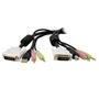 STARTECH "4,5m 4-in-1 USB Dual Link DVI-D KVM Switch Cable w/ Audio & Microphone"