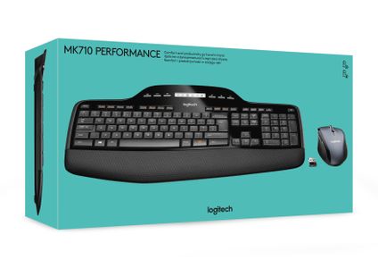 LOGITECH MK710 Wireless Desktop - US - Tastatur & Mus sæt - Amerikansk engelsk - Sort (920-002442)