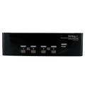 4 Port DVI VGA Dual Monitor KVM Switch USB with Audio & USB 2.0 Hub