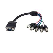 STARTECH 30cm Coax HD15 VGA to 5 BNC RGBHV Monitor Cable - M/F