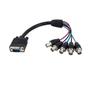 STARTECH 30cm Coax HD15 VGA to 5 BNC RGBHV Monitor Cable - M/F