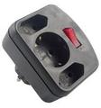 REV Adapter surge protection black, 3-gap, switch