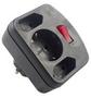 REV Adapter surge protection black, 3-gap, switch