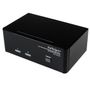 STARTECH 2 Port DVI VGA Dual Monitor KVM Switch USB with Audio & USB 2.0 Hub (SV231DDVDUA)