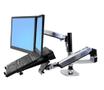 ERGOTRON LX REDESIGN DUAL ARM POLE MOUNT 2 FLAT PANEL OR FP AND NOTEBOOK (45 248 026)