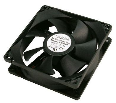 LOGILINK fan  80*80*25mm 32,6 dB black (FAN101)