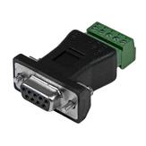 StarTech RS422 RS485 Serial DB9 to Terminal Block Adapter - Serial adapter - 5 pin terminal block to DB-9 (M) - black - DB92422 - seriell adapter - 5-pins terminalblokk til DB-9 (DB92422)