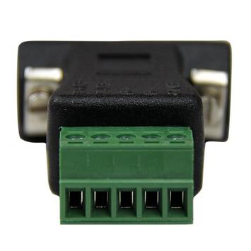 StarTech RS422 RS485 Serial DB9 to Terminal Block Adapter - Serial adapter - 5 pin terminal block to DB-9 (M) - black - DB92422 - seriell adapter - 5-pins terminalblokk til DB-9 (DB92422)