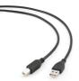GEMBIRD USB 2.0 A- B 4.5m cable black color (CCP-USB2-AMBM-15)