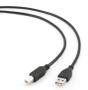 GEMBIRD USB 2.0 A- B 1,8m cable black color