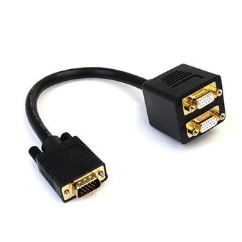 STARTECH 30cm VGA to 2x VGA Video Splitter Cable ? M/F (VGASPL1VV)