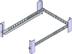 ORIGIN STORAGE Universal Rack Rails, 1U, maks 20 kg Monteringsdybde 254 - 806 mm