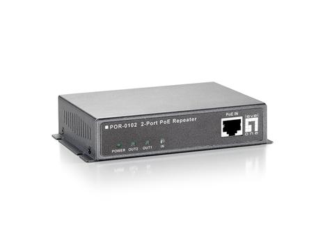 LEVELONE Power over Ethernet 2-p Repeater (POR-0102)