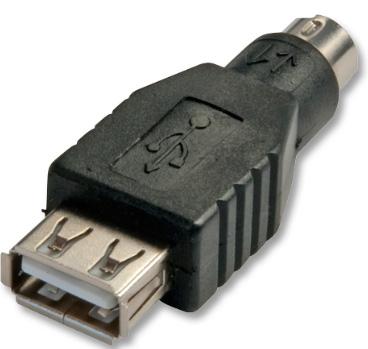 LINDY Adapter USB-Maus an PS/2-Port USB A F am MD6 M (70000)