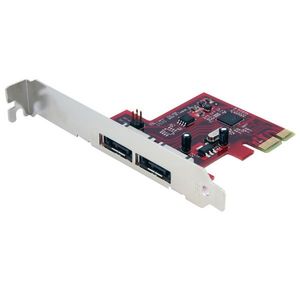 STARTECH 2 Port SATA 6 Gbps PCI Express eSATA Controller Card	 (PEXESAT32)