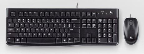 Logitech Desktop MK120 - tastatur- og mussett - Tysk Inn-enhet (920-002540)
