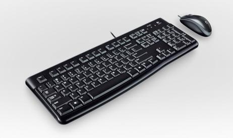 Logitech Desktop MK120 - tastatur- og mussett - Tysk Inn-enhet (920-002540)