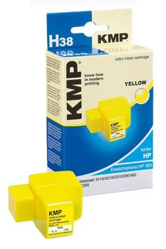 KMP H38 ink cartridge yellow comp. with HP C 8773 EE No. 363 (1700,0009 $DEL)