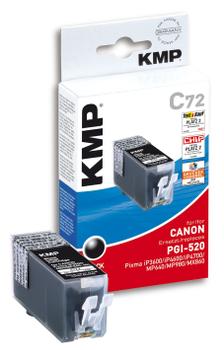 KMP C72 ink cartridge black compat (1508,0001)